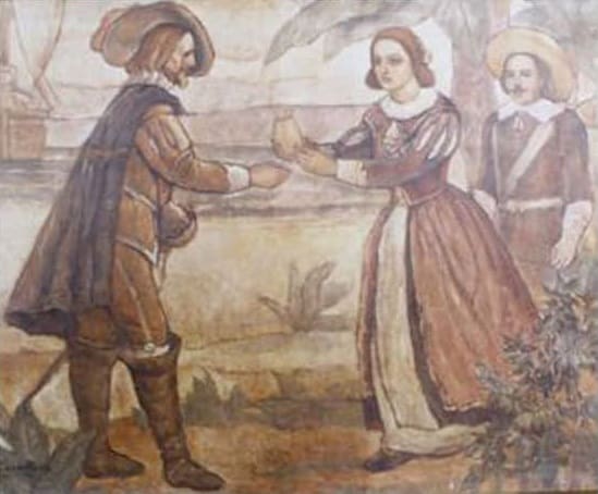 Francisco de Melo Palheta and the bouquet